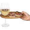 image:imagePICNIC TIME Star Wars Dark Side Wine Appetizer Plate Set of 4 with Glass Holder Acacia Wood Cocktail Plates for Cheese Charcuterie and Entertaining with Helmet Designs Acacia WoodDisney Nightmare Before Christmas Jack  Acacia Wood