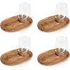 image:imagePICNIC TIME Star Wars Dark Side Wine Appetizer Plate Set of 4 with Glass Holder Acacia Wood Cocktail Plates for Cheese Charcuterie and Entertaining with Helmet Designs Acacia WoodDisney The Winnie the Pooh  Acacia Wood