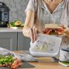 image:imagePyrex Platinum Silicone 4Pc Storage Set 2 Reusable Sandwich Bags 2 Reusable HalfGallon Freezer Bags NonToxic BPAFree Airtight amp LeakProof Microwave Freezer Safe Star Wars4pk Star Wars