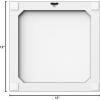 image:imageTrends International Gallery Pops Star Wars The Mandalorian  Mando and Grogu Wall Art Bundle 3Pack Wall Poster 12 x 12 Black Frame VersionWhite Framed Version