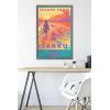 image:imageTrends International Star Wars Jakku  Escape from Jakku Wall Poster 34L x 224W White Framed VersionBarnwood Framed Version