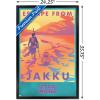 image:imageTrends International Star Wars Jakku  Escape from Jakku Wall Poster 34L x 224W White Framed VersionBlack Framed Version