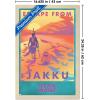 image:imageTrends International Star Wars Jakku  Escape from Jakku Wall Poster 34L x 224W White Framed VersionBlonde Framed Version