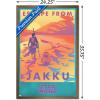 image:imageTrends International Star Wars Jakku  Escape from Jakku Wall Poster 34L x 224W White Framed VersionBronze Framed Version