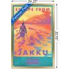 image:imageTrends International Star Wars Jakku  Escape from Jakku Wall Poster 34L x 224W White Framed VersionGold Framed Version