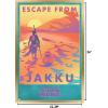 image:imageTrends International Star Wars Jakku  Escape from Jakku Wall Poster 34L x 224W White Framed VersionGold Framed Version