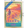 image:imageTrends International Star Wars Jakku  Escape from Jakku Wall Poster 34L x 224W White Framed VersionGold Framed Version