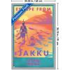 image:imageTrends International Star Wars Jakku  Escape from Jakku Wall Poster 34L x 224W White Framed VersionGray Framed Version