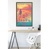 image:imageTrends International Star Wars Jakku  Escape from Jakku Wall Poster 34L x 224W White Framed VersionMahogany Framed Version