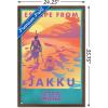 image:imageTrends International Star Wars Jakku  Escape from Jakku Wall Poster 34L x 224W White Framed VersionMahogany Framed Version