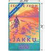 image:imageTrends International Star Wars Jakku  Escape from Jakku Wall Poster 34L x 224W White Framed VersionPremium Poster  Clip Bundle