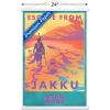image:imageTrends International Star Wars Jakku  Escape from Jakku Wall Poster 34L x 224W White Framed VersionPremium Print and White Hanger Bundle