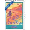 image:imageTrends International Star Wars Jakku  Escape from Jakku Wall Poster 34L x 224W White Framed VersionWhite Framed Version
