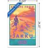 image:imageTrends International Star Wars Jakku  Escape from Jakku Wall Poster 34L x 224W White Framed VersionWhite Framed Version