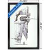 image:imageTrends International Star Wars Saga  Boba Fett  Ship Wall Poster 34L x 224W Premium Unframed VersionBlack Framed Version
