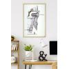 image:imageTrends International Star Wars Saga  Boba Fett  Ship Wall Poster 34L x 224W Premium Unframed VersionBlonde Framed Version