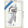 image:imageTrends International Star Wars Saga  Boba Fett  Ship Wall Poster 34L x 224W Premium Unframed VersionBlonde Framed Version