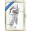 image:imageTrends International Star Wars Saga  Boba Fett  Ship Wall Poster 34L x 224W Premium Unframed VersionGold Framed Version