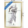 image:imageTrends International Star Wars Saga  Boba Fett  Ship Wall Poster 34L x 224W Premium Unframed VersionGold Framed Version