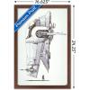 image:imageTrends International Star Wars Saga  Boba Fett  Ship Wall Poster 34L x 224W Premium Unframed VersionMahogany Framed Version
