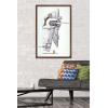 image:imageTrends International Star Wars Saga  Boba Fett  Ship Wall Poster 34L x 224W Premium Unframed VersionMahogany Framed Version