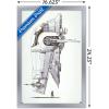 image:imageTrends International Star Wars Saga  Boba Fett  Ship Wall Poster 34L x 224W Premium Unframed VersionSilver Framed Version