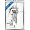 image:imageTrends International Star Wars Saga  Boba Fett  Ship Wall Poster 34L x 224W Premium Unframed VersionSilver Framed Version