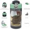 image:imageZak Designs Baby Yoda Kids Durable Plastic Spout Cover And Builtin Carrying Loop LeakProof Water Design For Travel 16oz 2pc Set Grogu Bottle 2pk Star WarsBaby Yoda Bottle 2pk