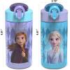 image:imageZak Designs Baby Yoda Kids Durable Plastic Spout Cover And Builtin Carrying Loop LeakProof Water Design For Travel 16oz 2pc Set Grogu Bottle 2pk Star WarsElsa  Anna Frozen 2