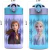 image:imageZak Designs Baby Yoda Kids Durable Plastic Spout Cover And Builtin Carrying Loop LeakProof Water Design For Travel 16oz 2pc Set Grogu Bottle 2pk Star WarsElsa  Anna Frozen 2