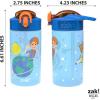 image:imageZak Designs Baby Yoda Kids Durable Plastic Spout Cover And Builtin Carrying Loop LeakProof Water Design For Travel 16oz 2pc Set Grogu Bottle 2pk Star WarsBlippi 2pk