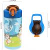 image:imageZak Designs Baby Yoda Kids Durable Plastic Spout Cover And Builtin Carrying Loop LeakProof Water Design For Travel 16oz 2pc Set Grogu Bottle 2pk Star WarsBluey Bottle 2pk