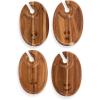 image:imagePICNIC TIME Star Wars Dark Side Wine Appetizer Plate Set of 4 with Glass Holder Acacia Wood Cocktail Plates for Cheese Charcuterie and Entertaining with Helmet Designs Acacia WoodDisney Nightmare Before Christmas Jack  Acacia Wood