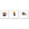 image:imageTrends International Gallery Pops Star Wars The Mandalorian  Mando and Grogu Wall Art Bundle 3Pack Wall Poster 12 x 12 Black Frame VersionWhite Framed Version