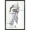 image:imageTrends International Star Wars Saga  Boba Fett  Ship Wall Poster 34L x 224W Premium Unframed VersionBlack Framed Version
