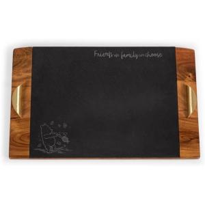 image:imagePicnic TIME Star Wars Darth Vader Covina Acacia and Slate Serving Tray Charcuterie Board Set with Gold Handles Removable Slate Surface Acacia Wood amp Slate Black with Gold AccentsDisney the Winnie the Pooh  Acacia Wood  Slate Black