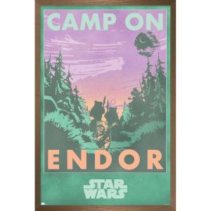 image:imageStar Wars Endor  Camp On Endor Wall Poster 34L x 224W Premium Unframed VersionBronze Framed Version