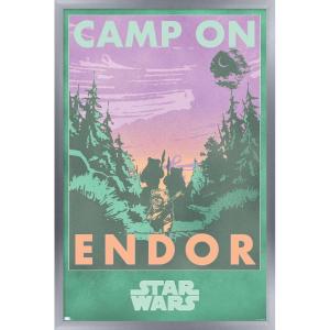 image:imageStar Wars Endor  Camp On Endor Wall Poster 34L x 224W Premium Unframed VersionSilver Framed Version