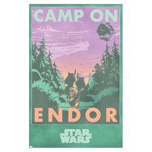 image:imageStar Wars Endor  Camp On Endor Wall Poster 34L x 224W Premium Unframed VersionWhite Framed Version