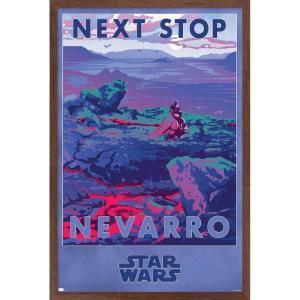 image:imageTrends International Star Wars Nevarro  Next Stop Nevarro Wall Poster 34L x 224W Premium Unframed VersionMahogany Framed Version