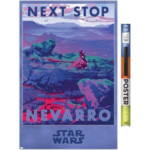 image:imageTrends International Star Wars Nevarro  Next Stop Nevarro Wall Poster 34L x 224W Premium Unframed VersionPremium Poster  Clip Bundle
