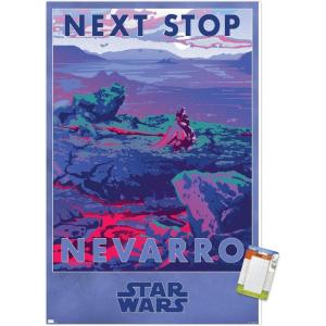 image:imageTrends International Star Wars Nevarro  Next Stop Nevarro Wall Poster 34L x 224W Premium Unframed VersionPremium Poster  Mount Bundle