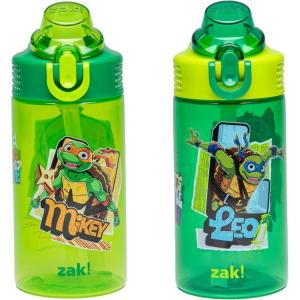 image:imageZak Designs Baby Yoda Kids Durable Plastic Spout Cover And Builtin Carrying Loop LeakProof Water Design For Travel 16oz 2pc Set Grogu Bottle 2pk Star WarsTMNT