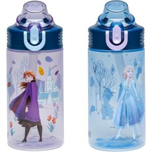 image:imageZak Designs Baby Yoda Kids Durable Plastic Spout Cover And Builtin Carrying Loop LeakProof Water Design For Travel 16oz 2pc Set Grogu Bottle 2pk Star WarsDisney Frozen Anna  Elsa