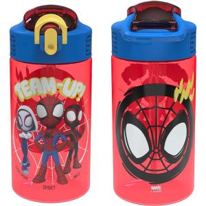 image:imageZak Designs Baby Yoda Kids Durable Plastic Spout Cover And Builtin Carrying Loop LeakProof Water Design For Travel 16oz 2pc Set Grogu Bottle 2pk Star WarsSpidey and His Amazing Friends 2pk