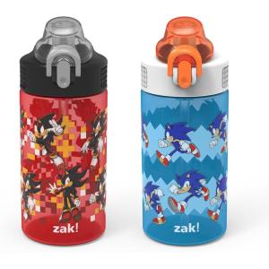 image:imageZak Designs Baby Yoda Kids Durable Plastic Spout Cover And Builtin Carrying Loop LeakProof Water Design For Travel 16oz 2pc Set Grogu Bottle 2pk Star WarsSonic  Shadow
