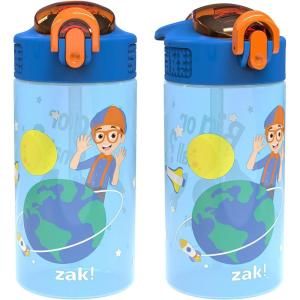 image:imageZak Designs Baby Yoda Kids Durable Plastic Spout Cover And Builtin Carrying Loop LeakProof Water Design For Travel 16oz 2pc Set Grogu Bottle 2pk Star WarsBlippi 2pk