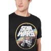 image:imageSTAR WARS Classic Logo and Tie Fighter Mens Short Sleeve TShirtBlack