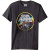 image:imageSTAR WARS Classic Logo and Tie Fighter Mens Short Sleeve TShirtCharcoal Heather