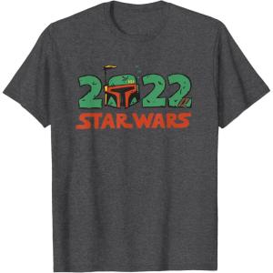 image:imageStar Wars Cartoon Boba Fett 2022 TShirtDark Heather Grey